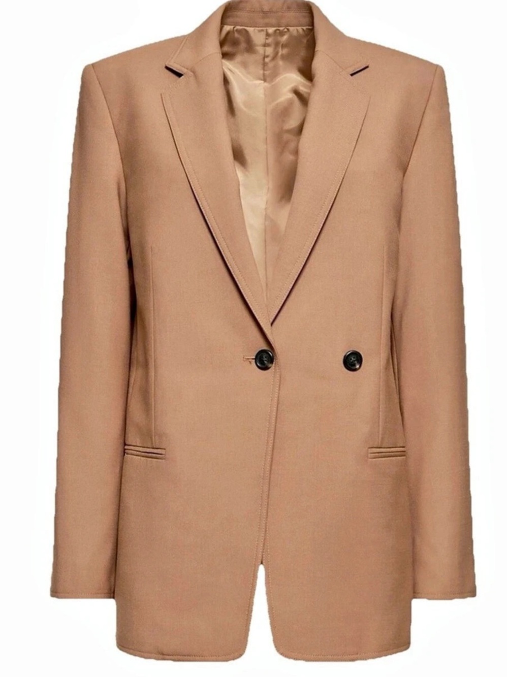 Helmut Lang wool blend Double breasted Blaser Tan/Camel